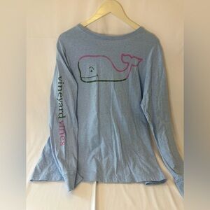 Vineyard Vines Long Sleeve Vintage Smiling Whale Long Sleeve T-Shirt